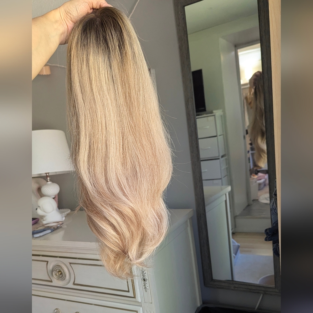 Human Hair, Madison Hair Collection 22" Dimensional blonde lace top wig, s/m